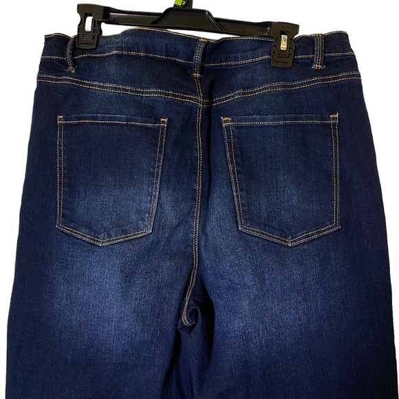 No Boundaries NOBO Plus size 19 juniors High Rise Skinny Curvy Dark Wash Jeans - Picture 5 of 10